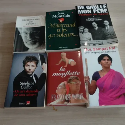 Lot de 6 livres, divers (8)